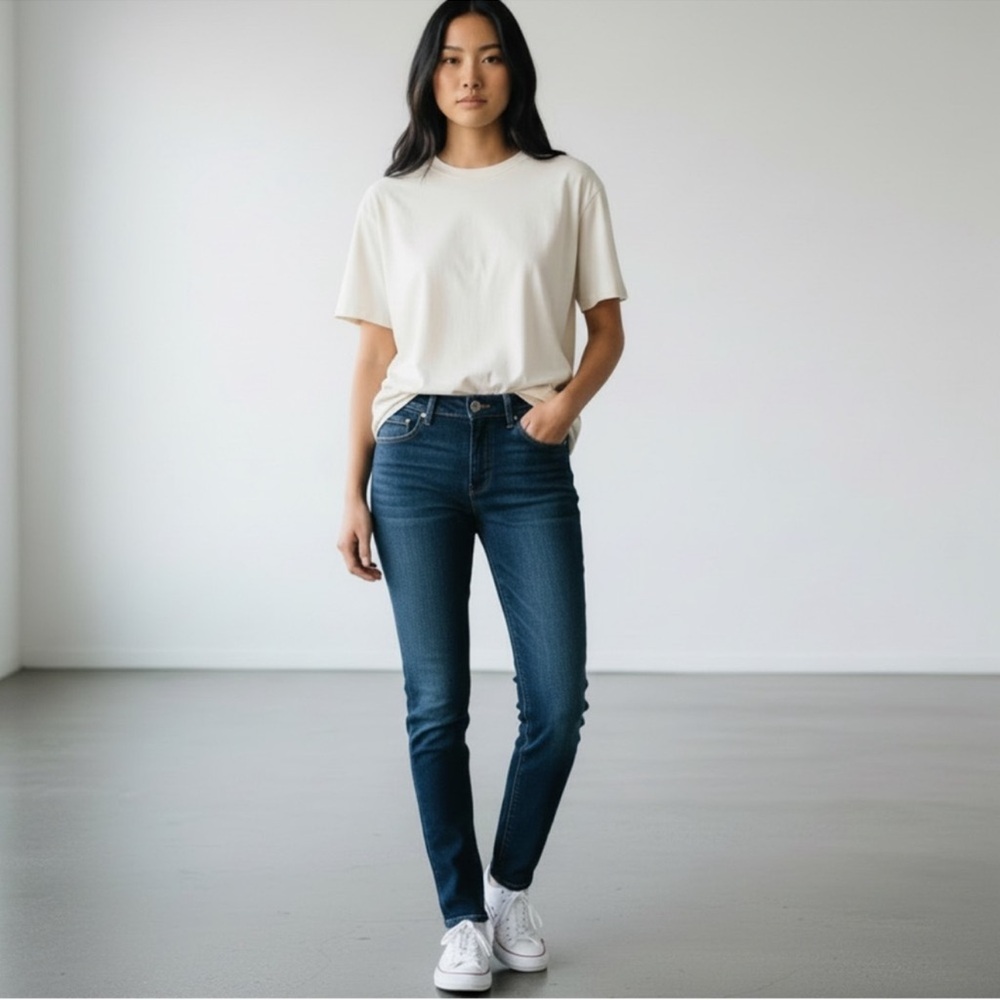 PAIGE Skyline Skinny Dark Wash Jeans  size 28